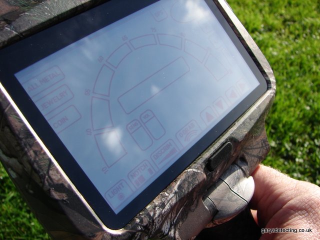Tc3x metal detector touch screen