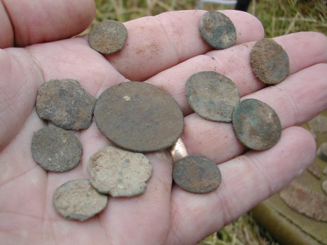 Roman coins found with a Laser Metal detector