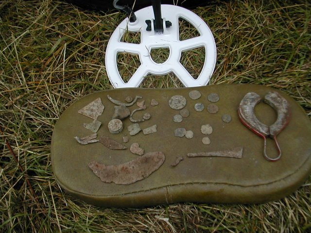 Metal detector finds made with a Laser Rapier 2