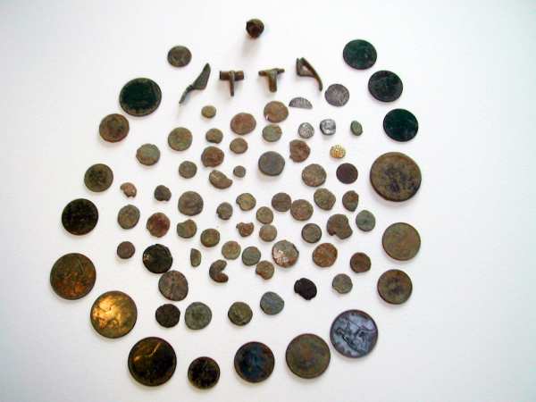 Ancient coins and artefacts found with a Teknetics T2
