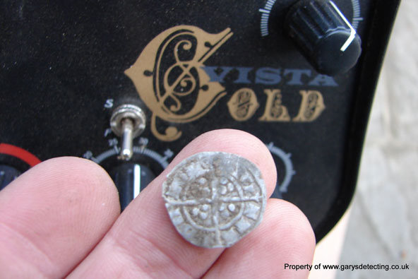 Medieval coin found with metal detector image