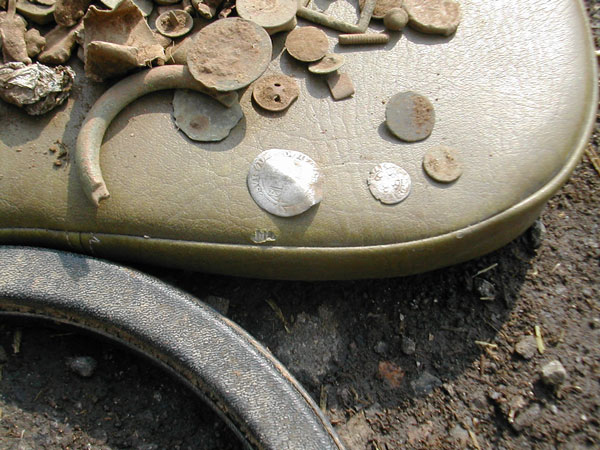 Hammered coins found with the whites v3 metal detectors